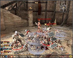 Danzig jest magiem, tak więc istotne jest to żeby zaatakować go jako pierwszego - Syn marnotrawny (2) | Questy główne - Akt 1 | Solucja Dragon Age II - Dragon Age II - poradnik do gry