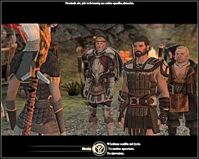 Podejdź do dwóch dalijskich łowców stojących przy wejściu do obozu #1 (M25, 2) - Długa droga do domu (1) | Questy główne - Akt 1 | Solucja Dragon Age II - Dragon Age II - poradnik do gry