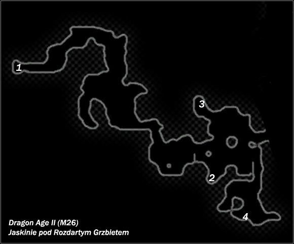 Legenda - M25; M26- Rozdarty Grzbiet i Jaskinie pod Rozdartym Grzbietem | Mapy - Dragon Age II - poradnik do gry
