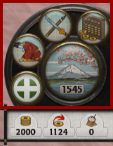 W prawym dolnym rogu znajduje się przycisk końca tury, który dodatkowo informuje nas o aktualnej dacie, oraz porze roku - Interface w Total War SHOGUN 2 | Zarządzanie rodem - Total War: SHOGUN 2 - poradnik do gry