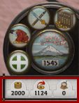 Poniżej mamy podany aktualny stan skarbca, nasz przychód na turę, oraz jakimi zapasami żywności obecnie dysponujemy - Interface w Total War SHOGUN 2 | Zarządzanie rodem - Total War: SHOGUN 2 - poradnik do gry