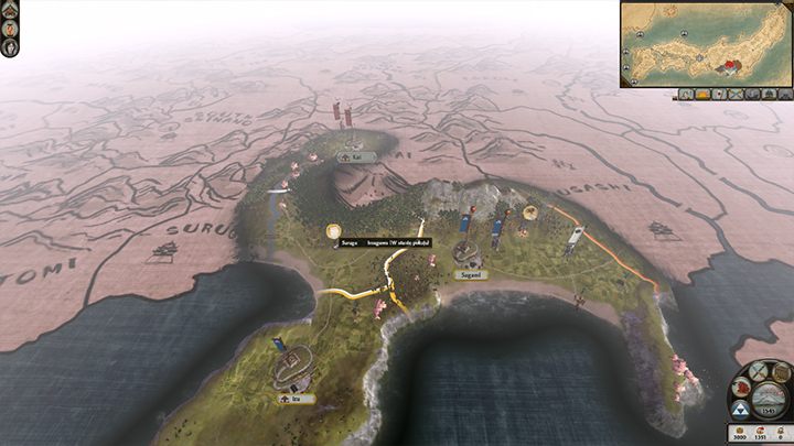 Początkowa sytuacja Hojo daje nam wiele możliwych dróg rozwoju. - Hojo w Total War SHOGUN 2 | Klany - Total War: SHOGUN 2 - poradnik do gry