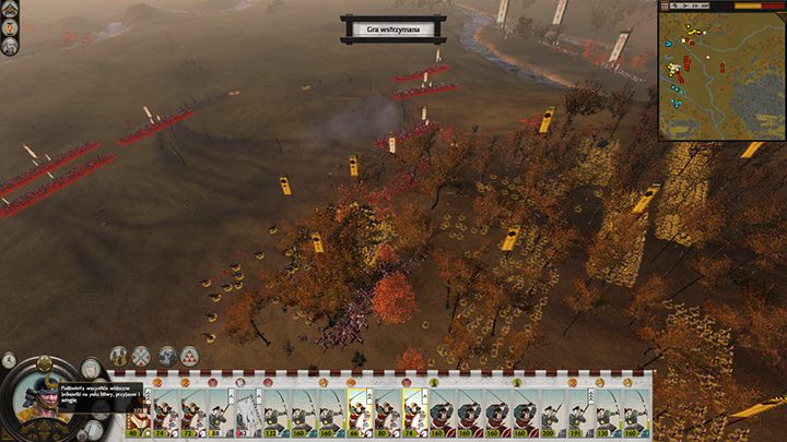 Siły wroga są znaczne i dodatkowo posiada on dużo strzelców, więc warto korzystać z konnicy. - Sekigahara (1600) w Total War SHOGUN 2 | Bitwy historyczne - Total War: SHOGUN 2 - poradnik do gry
