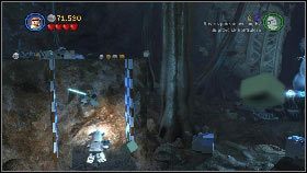 Teraz podejdź do ściany z lewej, przy której znajdują się srebrne klocki - Hrabia Dooku (5) | Tryb fabularny | LEGO Star Wars III The Clone Wars - LEGO Star Wars III: The Clone Wars - poradnik do gry