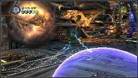 Następnie zabierz kolejny zapas torped, wyleć na zewnątrz i rozpraw się z kolejnymi celami [1] - Generał Grievous (3) | Tryb fabularny | LEGO Star Wars III The Clone Wars - LEGO Star Wars III: The Clone Wars - poradnik do gry