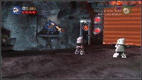Następnie rozkaż żołnierzom, aby ostrzelali pojemnik z lewej [1] - Generał Grievous (5) | Tryb fabularny | LEGO Star Wars III The Clone Wars - LEGO Star Wars III: The Clone Wars - poradnik do gry