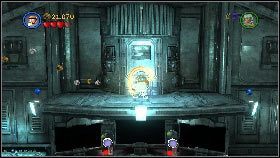 Następnie wskocz na platformą jednym z Jedi, przełącz się na drugiego i przy korzystając z mocy, podnieś platformę w górę [1] - Asajj Ventress (3) | Tryb fabularny | LEGO Star Wars III The Clone Wars - LEGO Star Wars III: The Clone Wars - poradnik do gry