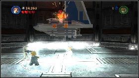 Mieczem stwórz sobie przejście [1] do komnaty, gdzie czeka cię ostatni pojedynek z bossem - Asajj Ventress (3) | Tryb fabularny | LEGO Star Wars III The Clone Wars - LEGO Star Wars III: The Clone Wars - poradnik do gry