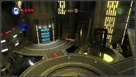 Ostatnia kapsuła ukryty jest tak jak poprzednia, tylko po lewej stronie pomieszczenia - Statek Republiki (1) | Czerwone i złote klocki - LEGO Star Wars III: The Clone Wars - poradnik do gry