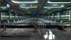 Ostatni klocek na statku Republiki znajdziesz na chodniku niedaleko hangaru [M1 - Statek Republiki (2) | Czerwone i złote klocki - LEGO Star Wars III: The Clone Wars - poradnik do gry