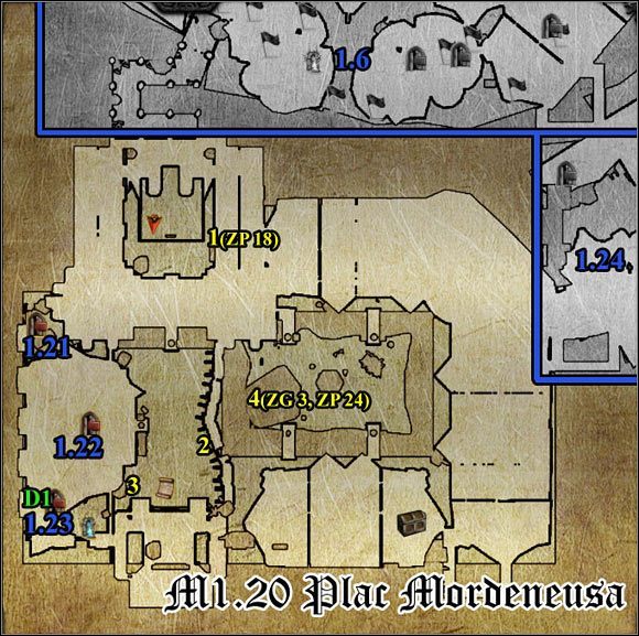 1 - M1.20; M1.21 - Plac Mordeneusa i Opuszczona piwnica | Mapy - Divinity II: Flames of Vengeance - poradnik do gry