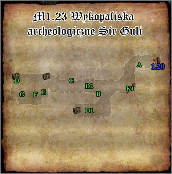 A, B, C, D, E Mikstury Heleona związane z ZP12 - M1.22; M1.23 - Gospoda Krąg Zaufanych i Wykopalisko archeologiczne Guli | Mapy - Divinity II: Flames of Vengeance - poradnik do gry