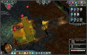 W pomieszczeniu koło Serca Lochów stawiamy kilka cel - Misja 5 - Sleepy Manor | Opis przejścia Dungeons - Dungeons - poradnik do gry