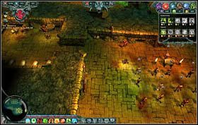 Wracamy do punktu, w którym nasz teren łączy się z terytorium klasztoru - Misja 10 - Neverevil Mountain | Opis przejścia Dungeons - Dungeons - poradnik do gry