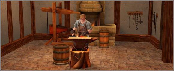 Żeby wytworzyć Młot Adamantrylowy tworzymy składniki - Ewolucja Szynszyli | Misje w The Sims Średniowiecze - The Sims: Średniowiecze - poradnik do gry