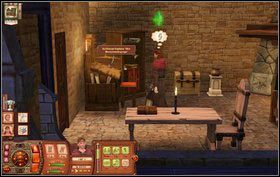 Kapłan będzie musiał wygłosić porywające kazanie (najpierw ustalamy jego godzinę za pomocą mównicy) - wybieramy opcję wygłoś żarliwe kazanie o wiedzy - Niezrównane Ostrze | Misje w The Sims Średniowiecze - The Sims: Średniowiecze - poradnik do gry