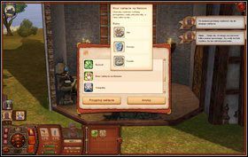 Po niefortunnym spaleniu Lasu medytujemy - klikając na postać i wybierając odpowiednią opcję - Pierwsze Kroki; Plaga Wiewiórek | Misje w The Sims Średniowiecze - The Sims: Średniowiecze - poradnik do gry