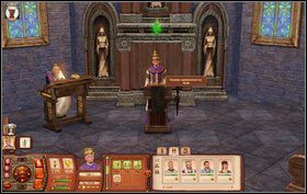 Żeby nawrócić wiernych na swoją wiarę korzystamy z zakładki interakcji kapłan jakubiński (musimy mieć jak najwyższe skupienie) - Wyprawa Jakubina | Misje w The Sims Średniowiecze - The Sims: Średniowiecze - poradnik do gry