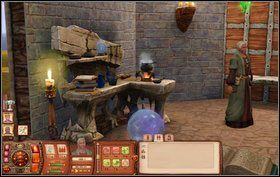 Czarodziej: Zapamiętujemy zaklęcie Wypędzenie Demonów (Światło, Energia, Siła) i wracamy do Archiwum kontynuować badania - Złowieszczy Czarnoksiężnik | Misje w The Sims Średniowiecze - The Sims: Średniowiecze - poradnik do gry