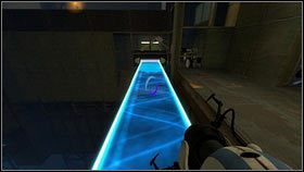 Umieszczono tam dwie ściany z żółto-czarnymi punktami - Rozdział 5 - Żele mobilności (1) | Tryb współpracy Portal 2 - Portal 2 - poradnik do gry