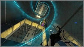 Trzeba to zrobić zaraz po tym jak kolce zostaną opuszczone [1] - Rozdział 4 - Świetlna bariera (3) | Tryb współpracy Portal 2 - Portal 2 - poradnik do gry