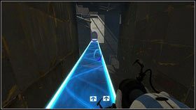 Stając na wyrzutni wyląduje obok niebieskiego mostu [1] - Rozdział 3 - Świetlna bariera (2) | Tryb współpracy Portal 2 - Portal 2 - poradnik do gry
