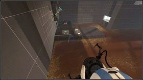 Zaraz na początku niech pomarańczowy robot wejdzie na katapultę [1] - Rozdział 2 - Masa i prędkość (2) | Tryb współpracy Portal 2 - Portal 2 - poradnik do gry