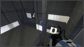 Przedmiot musi zostać przekazany na dół, a następnie umieszczony na podeście [1] - Rozdział 2 - Masa i prędkość (2) | Tryb współpracy Portal 2 - Portal 2 - poradnik do gry