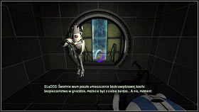 Jak oba roboty wejdą na czerwone punkty, pojawi się metalowa kula - Rozdział 2 - Masa i prędkość (1) | Tryb współpracy Portal 2 - Portal 2 - poradnik do gry