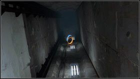 Umieść jeden portal na posadzce obok [1], a drugi na ścianie u góry [2] - Rozdział 9 - Teraz musi Cię zabić (3) | Opis przejścia Portal 2 - Portal 2 - poradnik do gry