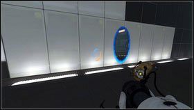 Po wejściu do pomieszczenia wciśnij czerwony przycisk z prawej [1] - Rozdział 8 - Swędzenie (1) | Opis przejścia Portal 2 - Portal 2 - poradnik do gry