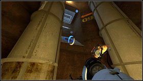 Gdy przejdziesz na drugą stronę, podejdź do krawędzi chodnika [1] - Rozdział 7 - Ponowne spotkanie (5) | Opis przejścia Portal 2 - Portal 2 - poradnik do gry