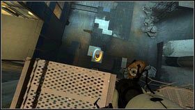 Wróć teraz na szczyt, z którego zeskoczyłeś i postaw jedną dziurę nad sobą, najwyżej jak się da [1] - Rozdział 6 - Upadek (5) | Opis przejścia Portal 2 - Portal 2 - poradnik do gry