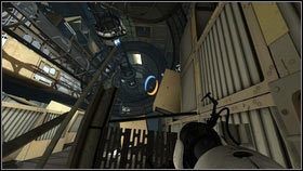 Idąc dalej za przewodnikiem, dojdziesz do pomieszczenia z długim tunelem [1] - Rozdział 5 - Ucieczka (1) | Opis przejścia Portal 2 - Portal 2 - poradnik do gry