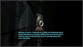 Po jego krótkim monologu, wszystkie światła zgasną [1] - Rozdział 5 - Ucieczka (1) | Opis przejścia Portal 2 - Portal 2 - poradnik do gry