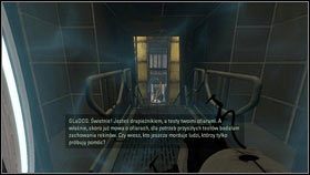 Gdy znajdziesz się na miejscu, postaw most na przepaścią [1] i zakończ etap [2] - Rozdział 3 - Powrót (2) | Opis przejścia Portal 2 - Portal 2 - poradnik do gry