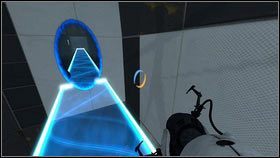 Zastosuj ten sam trik co poprzednio, tworząc niebieską dziurę na ścianie przed tobą [1] - Rozdział 3 - Powrót (2) | Opis przejścia Portal 2 - Portal 2 - poradnik do gry