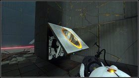 Gdy to zrobisz, podejdź do miejsca, w które trafia wiązka i obróć się w lewo [1] - Rozdział 3 - Powrót (1) | Opis przejścia Portal 2 - Portal 2 - poradnik do gry