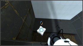 Pudło będzie przeskakiwać między katapultami, aż wreszcie przeleci tuż obok ciebie [1] - Rozdział 2 - Zimny start (2) | Opis przejścia Portal 2 - Portal 2 - poradnik do gry