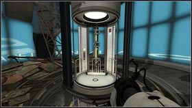 Za kolejną barierą [1] znajdziesz windę - Rozdział 1 - Komunikat (4) | Opis przejścia Portal 2 - Portal 2 - poradnik do gry