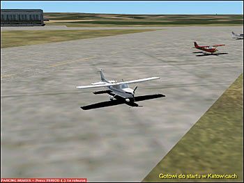 Gotowi do startu w Katowicach - Start (1) - Lot - Microsoft Flight Simulator 2002 Professional Edition - poradnik do gry