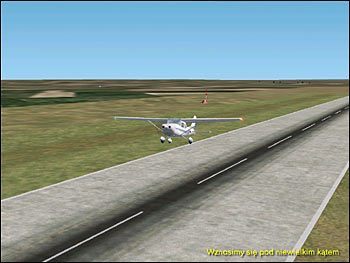 Wznosimy się pod niewielkim kątem - Start (2) - Lot - Microsoft Flight Simulator 2002 Professional Edition - poradnik do gry