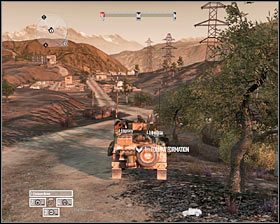 Druga grupa przeciwników powinna być zgromadzona wewnątrz i wokół południowego budynku #1 i możesz w tym przypadku wykorzystać na swoją korzyść różnicę wysokości - Misja 9 - Vantage Point (2) - Opis przejścia gry - Operation Flashpoint: Red River - poradnik do gry