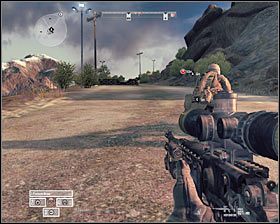 Możesz już ruszać na wschód, czyli w stronę jedynej ścieżki prowadzącej na szczyt wzgórza #1 - Misja 8 - 1st and 10, Lets Do It Again (2) - Opis przejścia gry - Operation Flashpoint: Red River - poradnik do gry