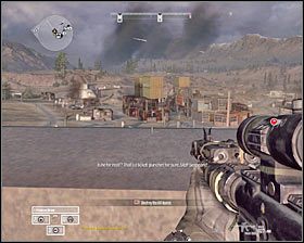 W okolicy wkrótce pojawi się wrogi śmigłowiec #1 i będzie to oznaczało konieczność poradzenia sobie z nowymi przeciwnikami - Misja 7 - Line in the Sand (2) - Opis przejścia gry - Operation Flashpoint: Red River - poradnik do gry