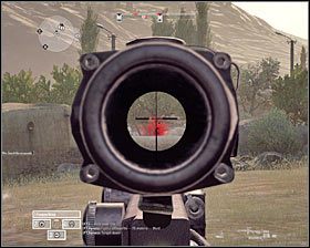 Zwróć się teraz w zachodnią stronę, tak by mieć przed sobą dużą polanę - Misja 7 - Line in the Sand (1) - Opis przejścia gry - Operation Flashpoint: Red River - poradnik do gry