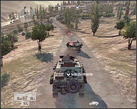 Zgodnie z otrzymaną informacją jedź za dwoma innymi łazikami na północny-zachód #1 - Misja 7 - Line in the Sand (1) - Opis przejścia gry - Operation Flashpoint: Red River - poradnik do gry