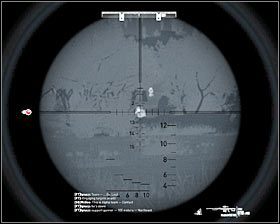 Drużyna alfa zatrzyma się najprawdopodobniej przy jednym murków i radziłbym szybko działać, gdyż sojusznicy wkrótce będą chcieli wznowić przemarsz i w żaden sposób ich nie zatrzymasz - Misja 6 - Careful What You Wish For... (2) - Opis przejścia gry - Operation Flashpoint: Red River - poradnik do gry