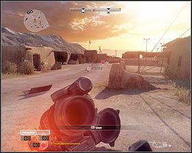 Pozostań w bunkrze lub schowaj się w budynku, bo dosłownie po kilku sekundach nadleci tu wrogi myśliwiec, ostrzeliwując całą okolicę #1 - Misja 5 - The Wrong Way (2) - Opis przejścia gry - Operation Flashpoint: Red River - poradnik do gry