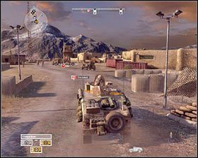 Jedź na zachód #1, wybierając drogę prowadzącą na widoczne w oddali wzgórze - Misja 5 - The Wrong Way (2) - Opis przejścia gry - Operation Flashpoint: Red River - poradnik do gry